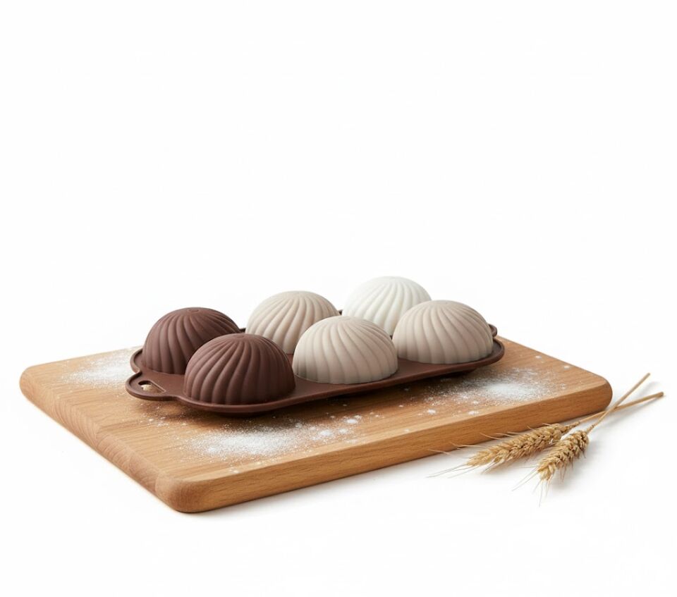 Chefmate 6'lı Silikon Isıya Dayanıklı Muffin Çikolata Kek Kalıbı