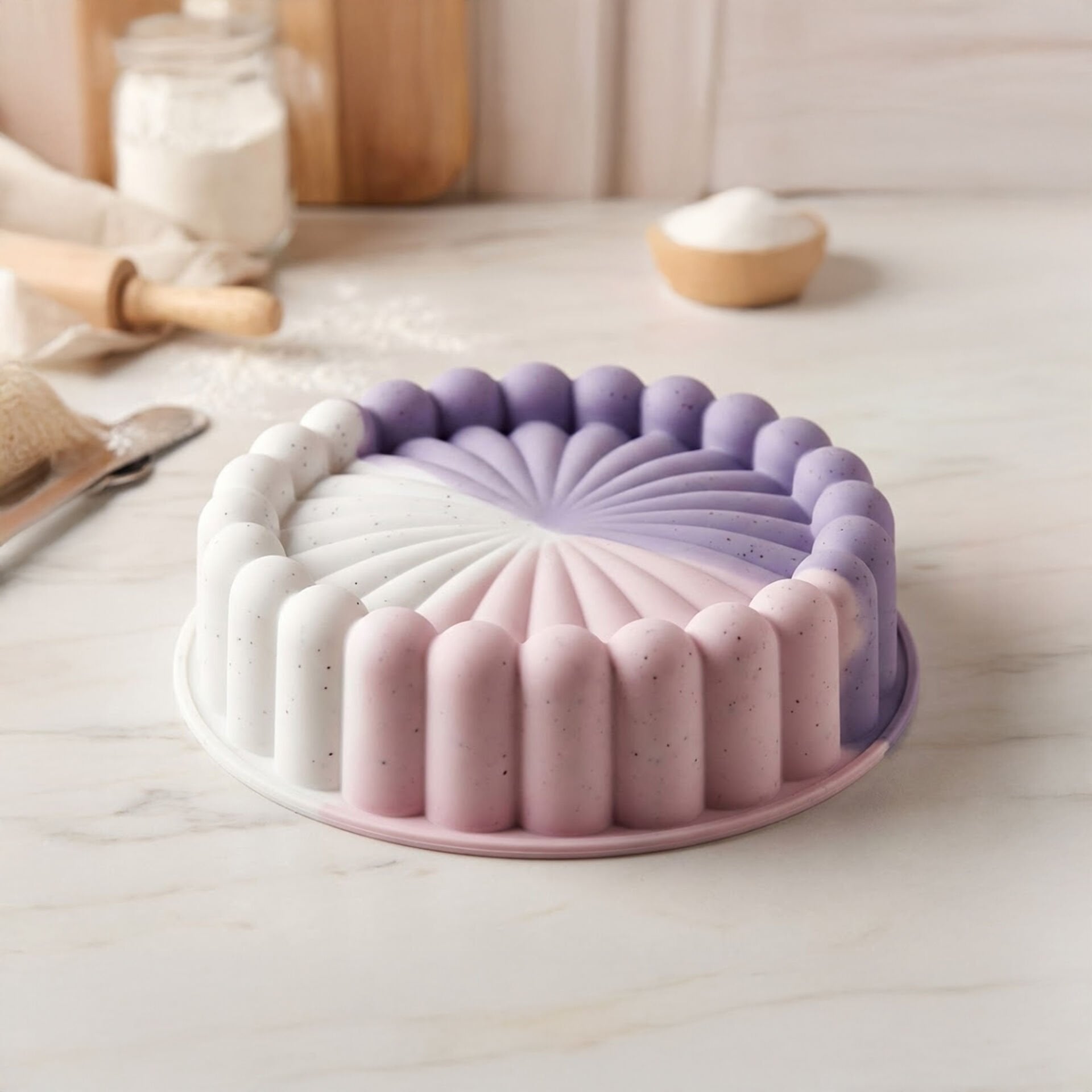 Chefmate Yapışmaz Isıya Dayanıklı Silikon Tart Kek Kalıbı