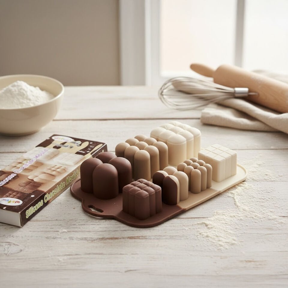 Chefmate 6'lı Silikon Isıya Dayanıklı Muffin Çikolata Kek Kalıbı