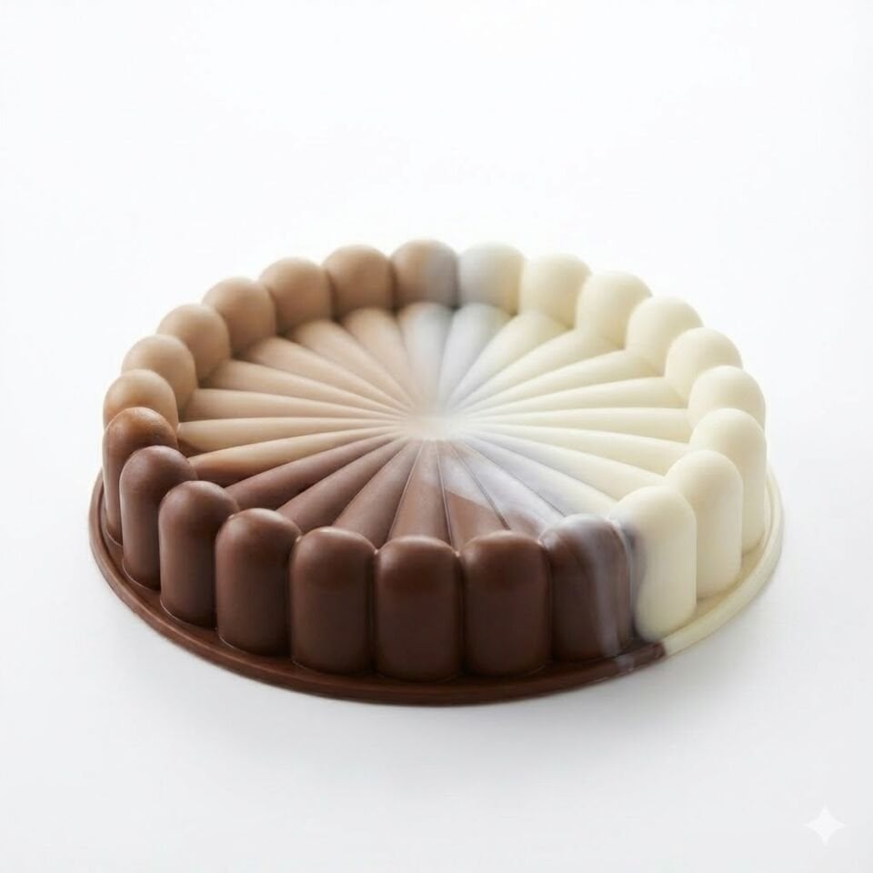 Chefmate Yapışmaz Isıya Dayanıklı Silikon Tart Kek Kalıbı