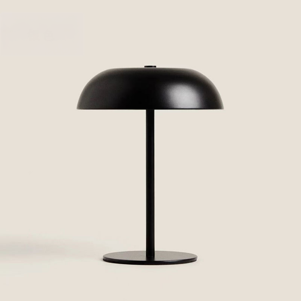 Dokunmatik Şarjlı LED Masa Lambası Kablosuz USB-C Modern Tasarım Gece Lambası Ev Ofis Masa Lambası Siyah