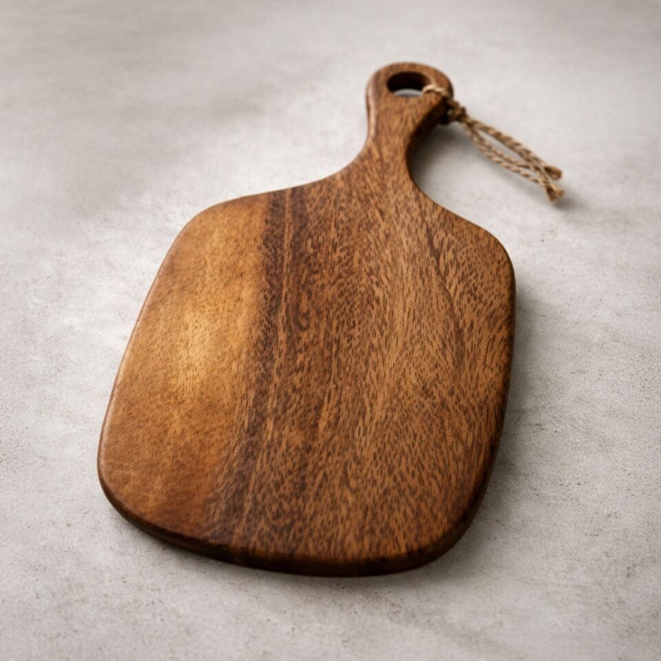 Aksaya Sunum Tahtası Dekoratif Servis Tahtası Kahvaltı Peynir Tahtası 20x40 cm