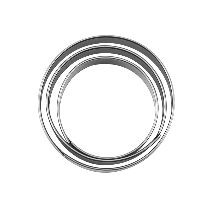 Paslanmaz Çelik Kurabiye Kalıbı Seti 3'lü Pasta Kesici Set