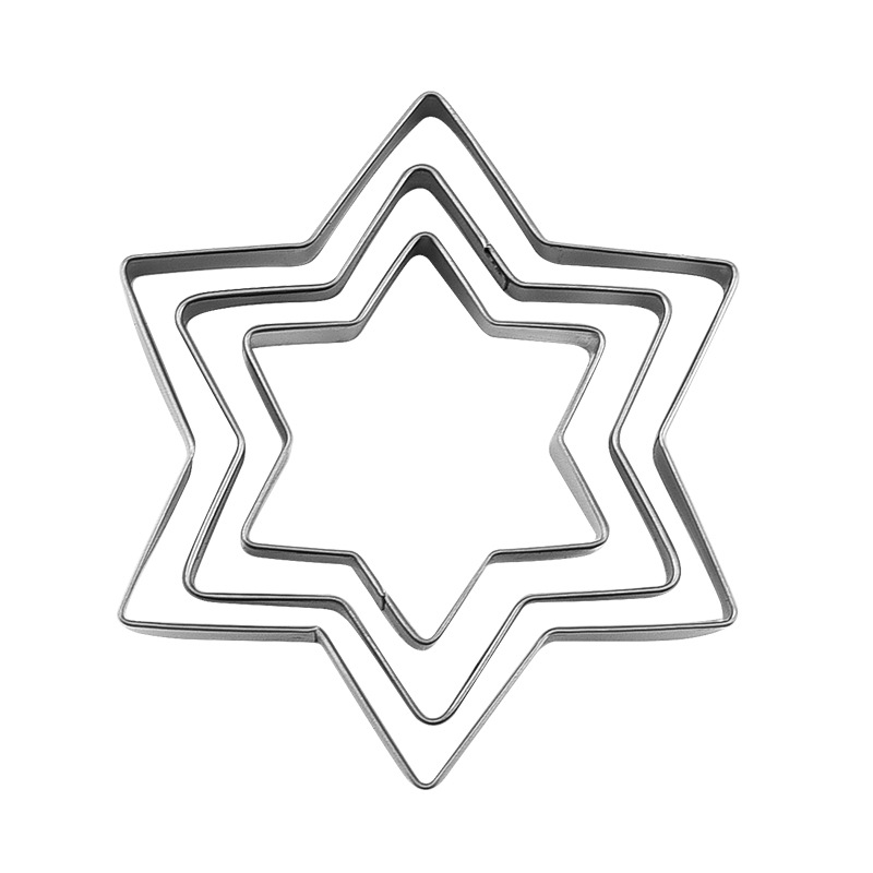 Paslanmaz Çelik Kurabiye Kalıbı Seti 3'lü Pasta Kesici Set