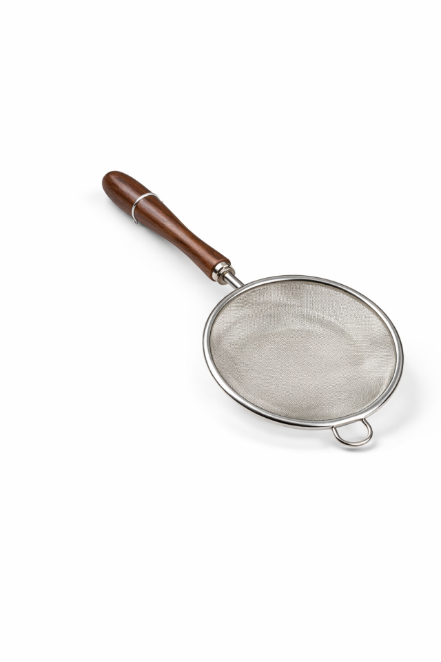 Ahşap Saplı Paslanmaz Çelik Un Eleme Süzgeci Mutfak Eleği