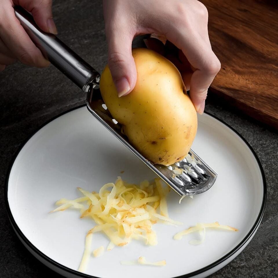 Paslanmaz Çelik Rende Mutfak Sebze Meyve Peynir Rendesi Profesyonel