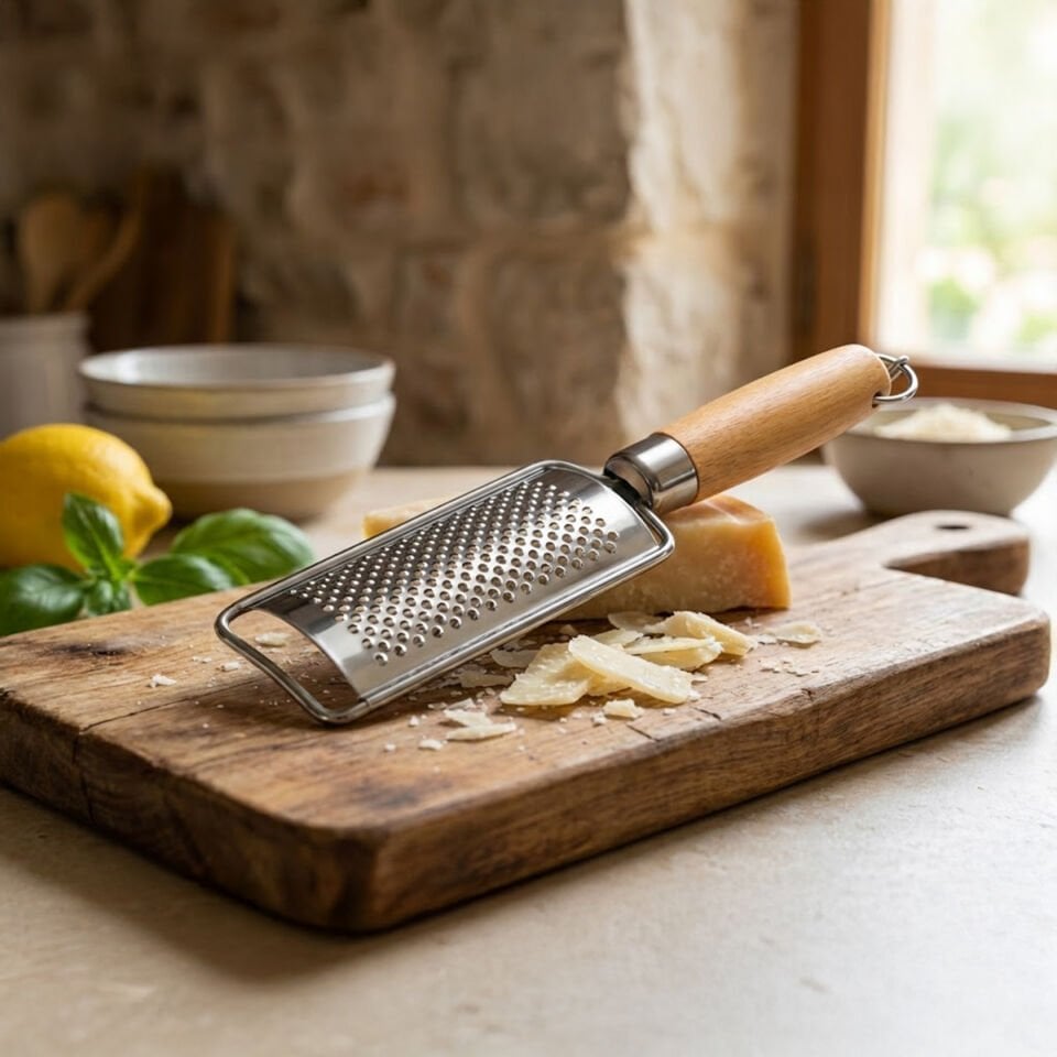 Ahşap Saplı Paslanmaz Çelik Mutfak Rendesi