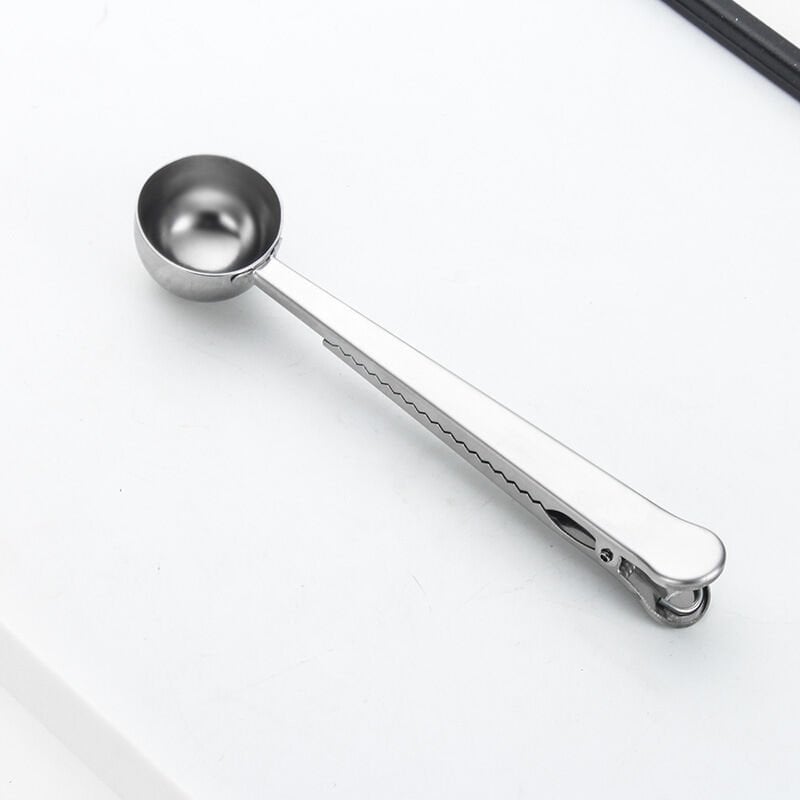 Gümüş Rengi Paslanmaz Çelik Kahve Ölçü Kaşığı Barista Kaşık