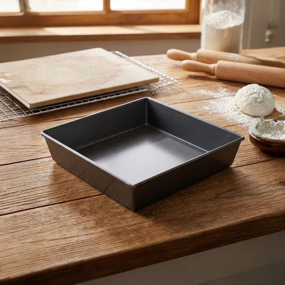 Dikdörtgen Kek Kalıbı Browni Pasta Fırın Tepsisi Yapışmaz Teflon Kaplama