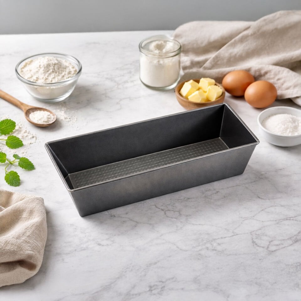 Dikdörtgen Kek Kalıbı Siyah Yapışmaz Profesyonel Fırın Kalıbı Ekmek Kek Pasta Pişirme