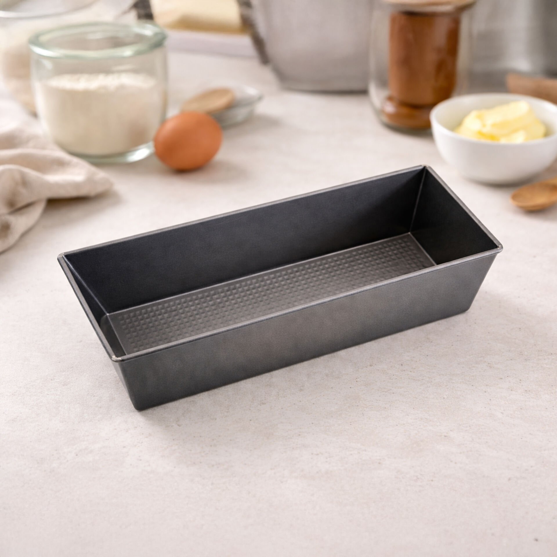 Dikdörtgen Kek Kalıbı Siyah Yapışmaz Profesyonel Fırın Kalıbı Ekmek Kek Pasta Pişirme
