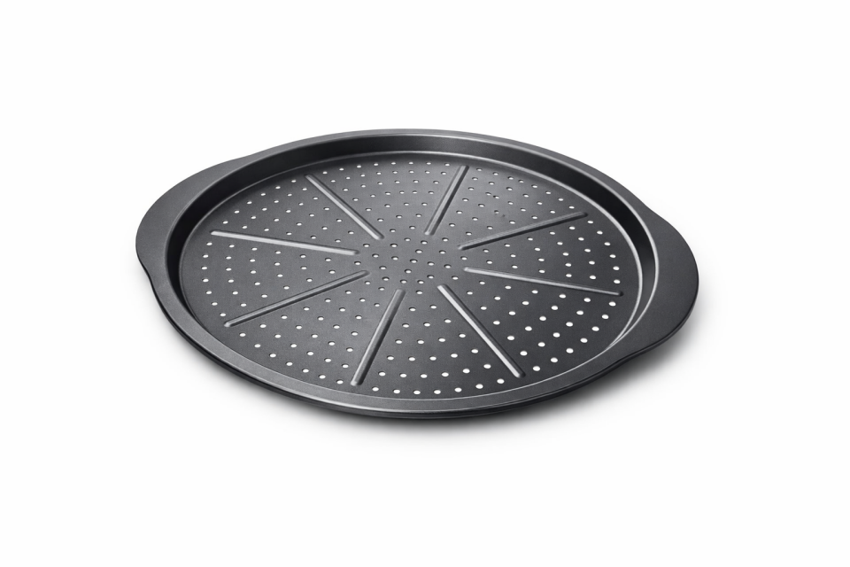 Delikli Pizza Tavası 38 cm Profesyonel Fırın Tavası Ev Yapımı Pizza İçin