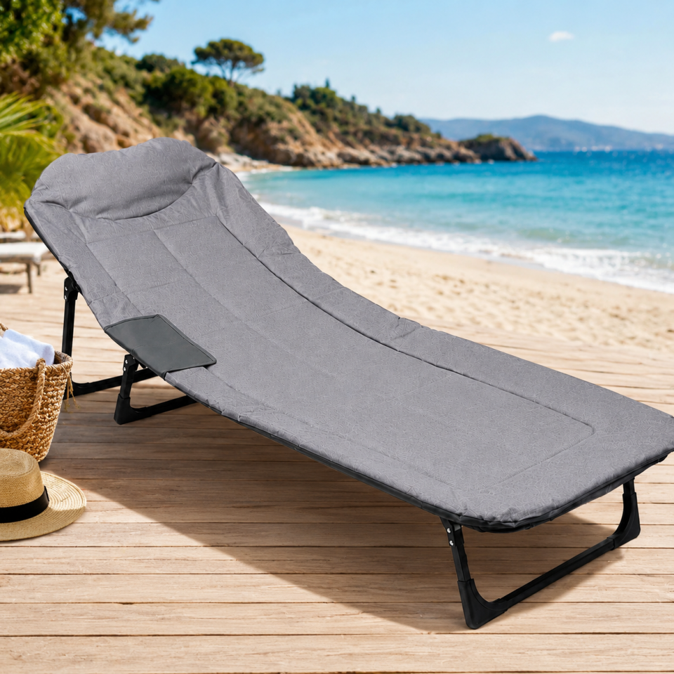 Katlanabilir Kampet Şezlong Kamp Karyolası Taşınabilir Outdoor Yatak