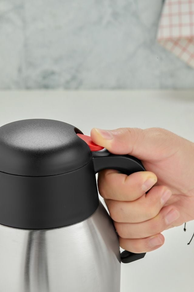 2 Litre Çift Kat Paslanmaz Çelik Çay Termosu