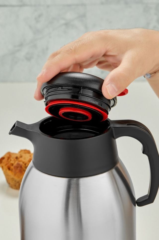 2,5 Litre Çift Kat Paslanmaz Çelik Çay Termosu