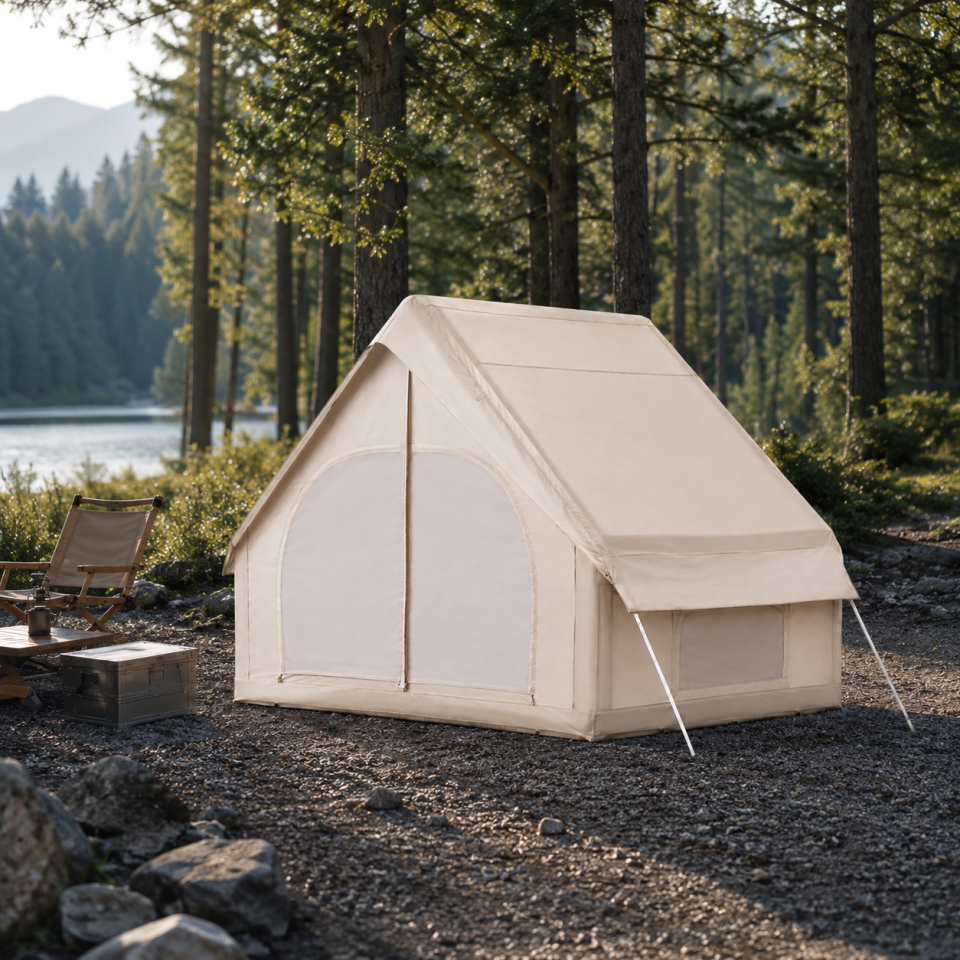 Glamping Aile Kamp Çadırı Su Geçirmez Geniş Yaşam Alanlı Outdoor Çadır