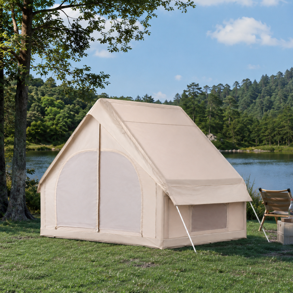 Glamping Aile Kamp Çadırı Su Geçirmez Geniş Yaşam Alanlı Outdoor Çadır