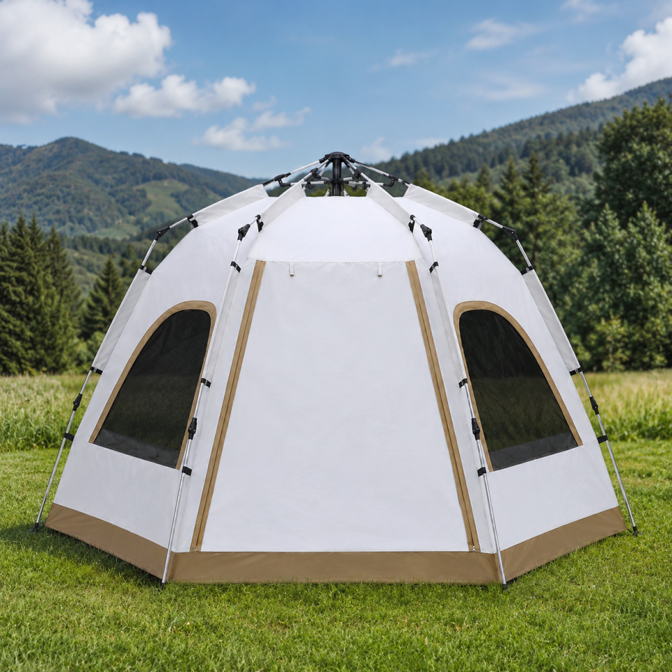 Geniş Aile Kamp Çadırı Hızlı Kurulumlu Su Geçirmez Outdoor Çadır