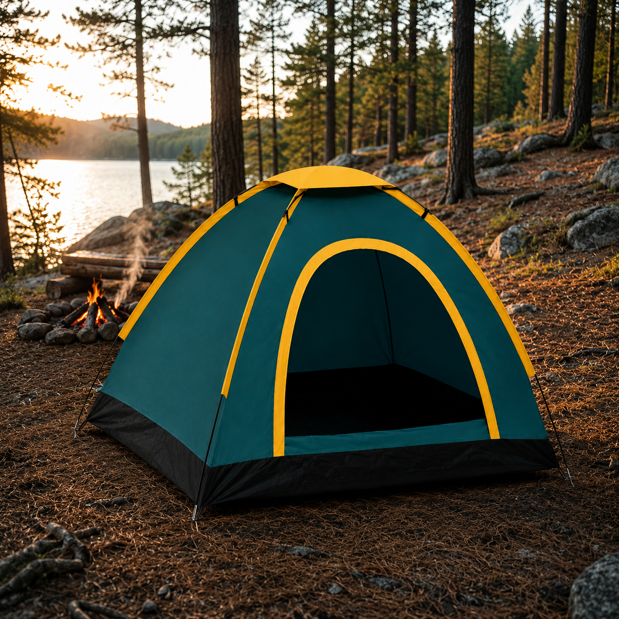 Su Geçirmez Kamp Çadırı Kolay Kurulumlu Outdoor Doğa ve Piknik Çadırı - Hafif ve Taşınabilir