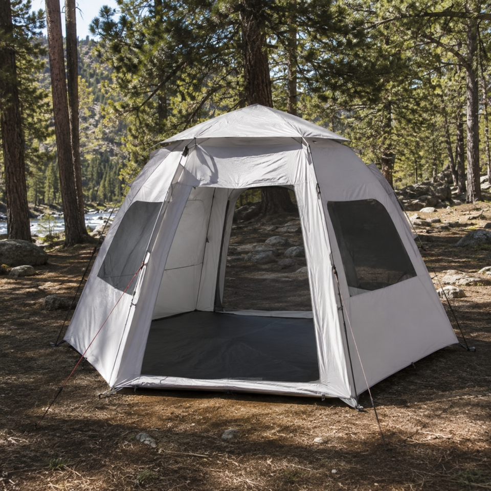 Geniş Aile Kamp Çadırı Su Geçirmez Çok Kişilik Outdoor ve Glamping Çadırı