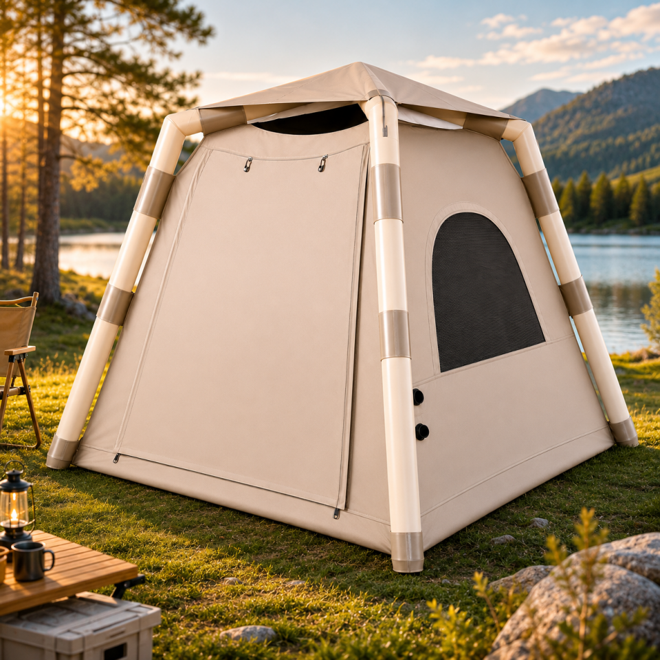 Taşınabilir Şişme Aile Kamp Çadırı Kolay Kurulumlu Suya Dayanıklı Outdoor Çadır