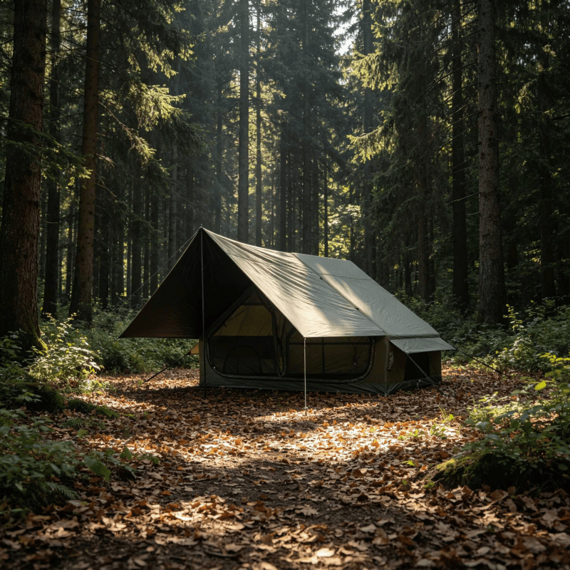 Outdoor Premium 4 Mevsim Tenteli Kamp Çadırı Şeffaf Pencereli Su Geçirmez Aile Çadırı
