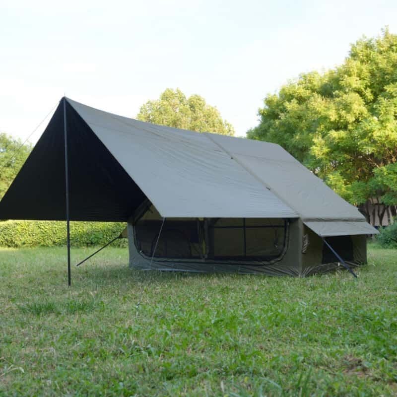 Outdoor Premium 4 Mevsim Tenteli Kamp Çadırı Şeffaf Pencereli Su Geçirmez Aile Çadırı