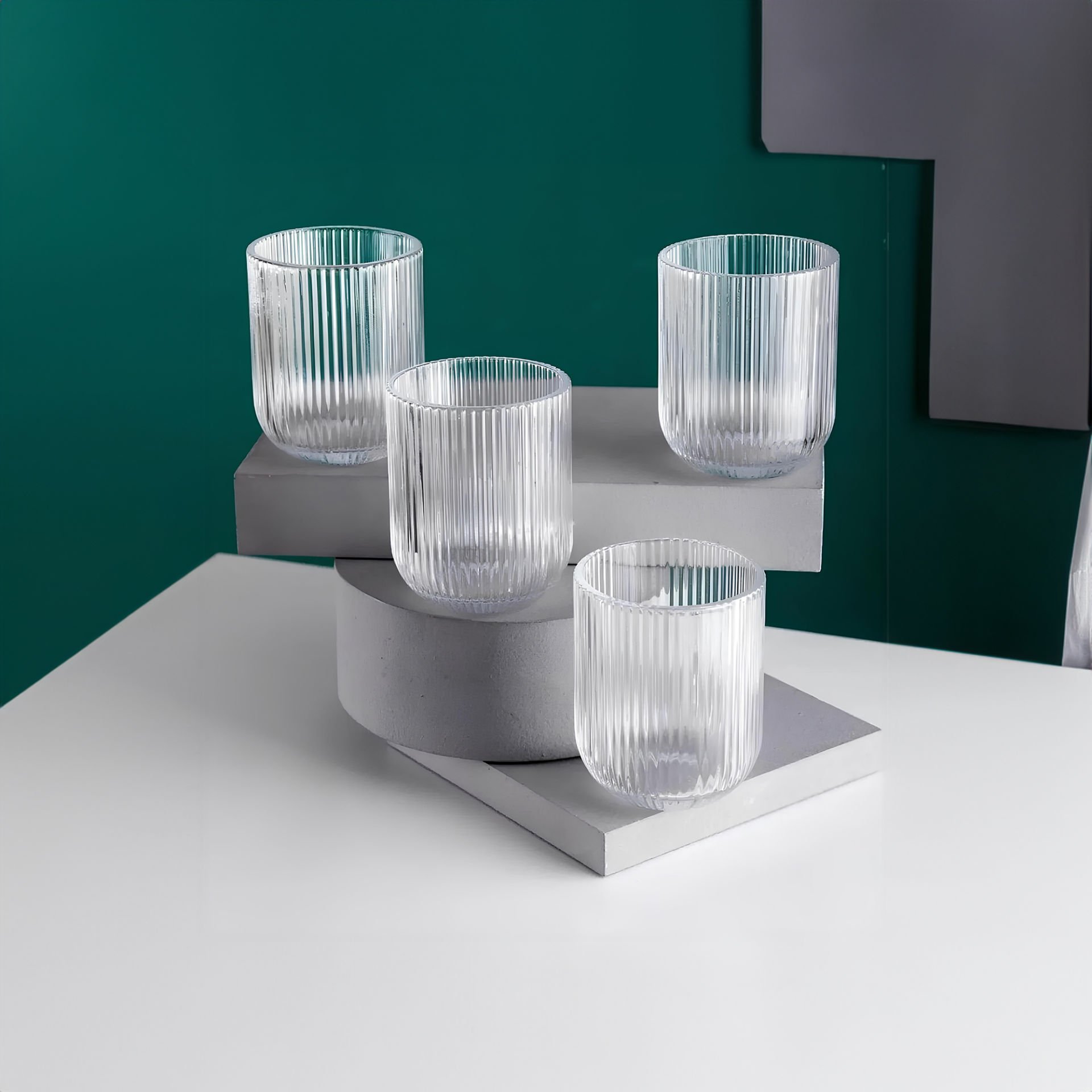 Lucca Şeffaf 4'lü Cam Meşrubat Bardağı - 280 ml