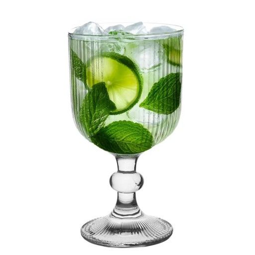 Lucca Ayaklı 4'lü Cam Bardak Seti - 260 ml