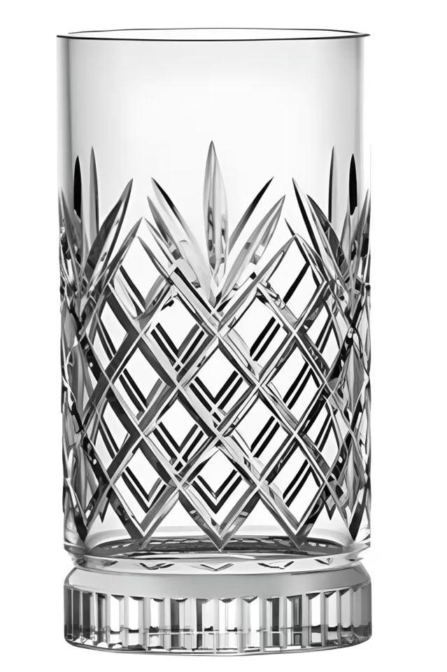 Bianca 4'lü Kristal Desenli Cam Meşrubat Bardağı Seti 466 ml- Şık ve Kullanışlı