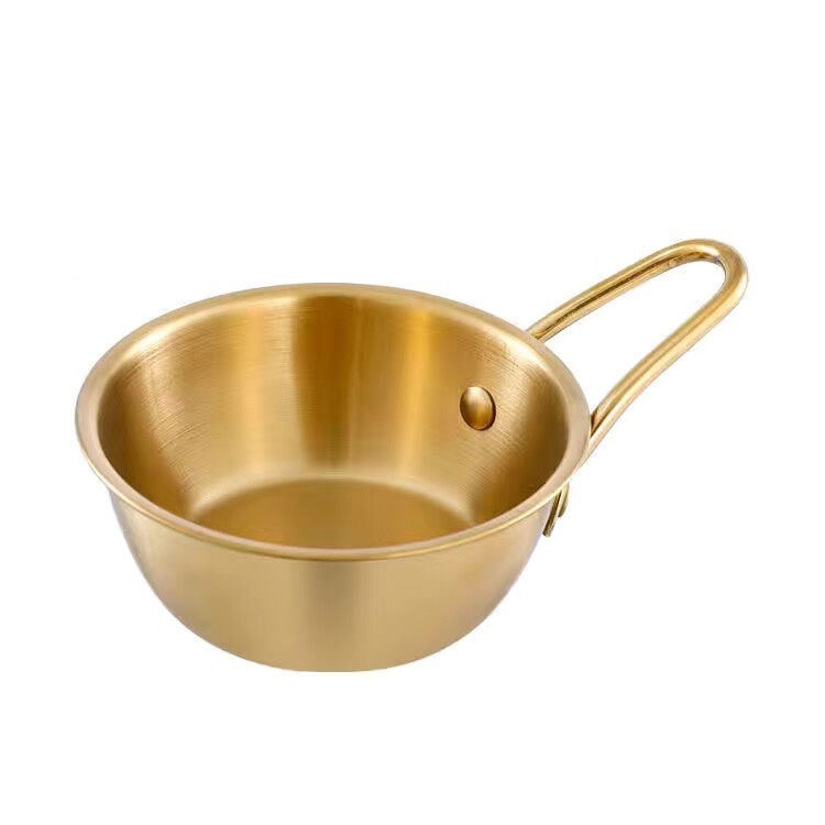 Gold Paslanmaz Çelik Mini Sosluk Servis ve Sunum Kabı 12 cm
