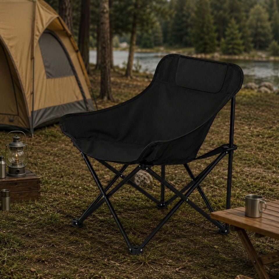 Katlanabilir Kamp Koltuğu Outdoor Piknik Balıkçı Bahçe Sandalyesi Taşınabilir