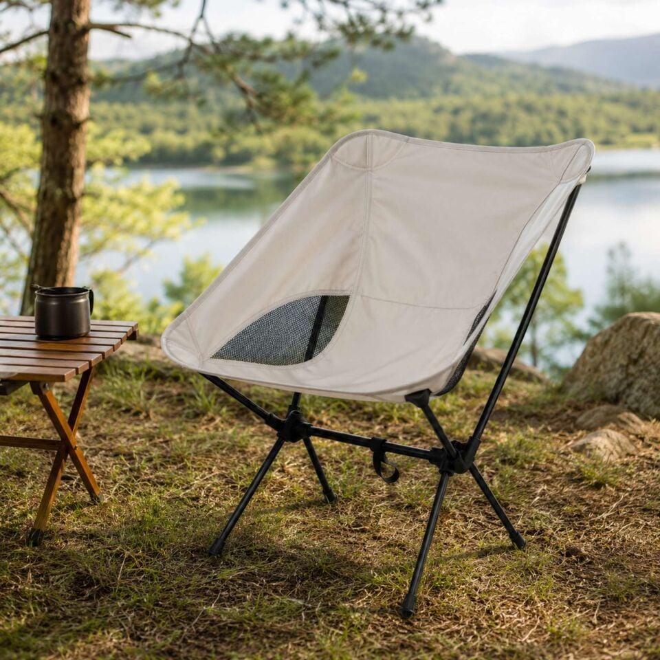 Katlanabilir Kamp Sandalyesi Hafif Outdoor Piknik Balıkçı Bahçe Koltuğu Taşınabilir Lacivert