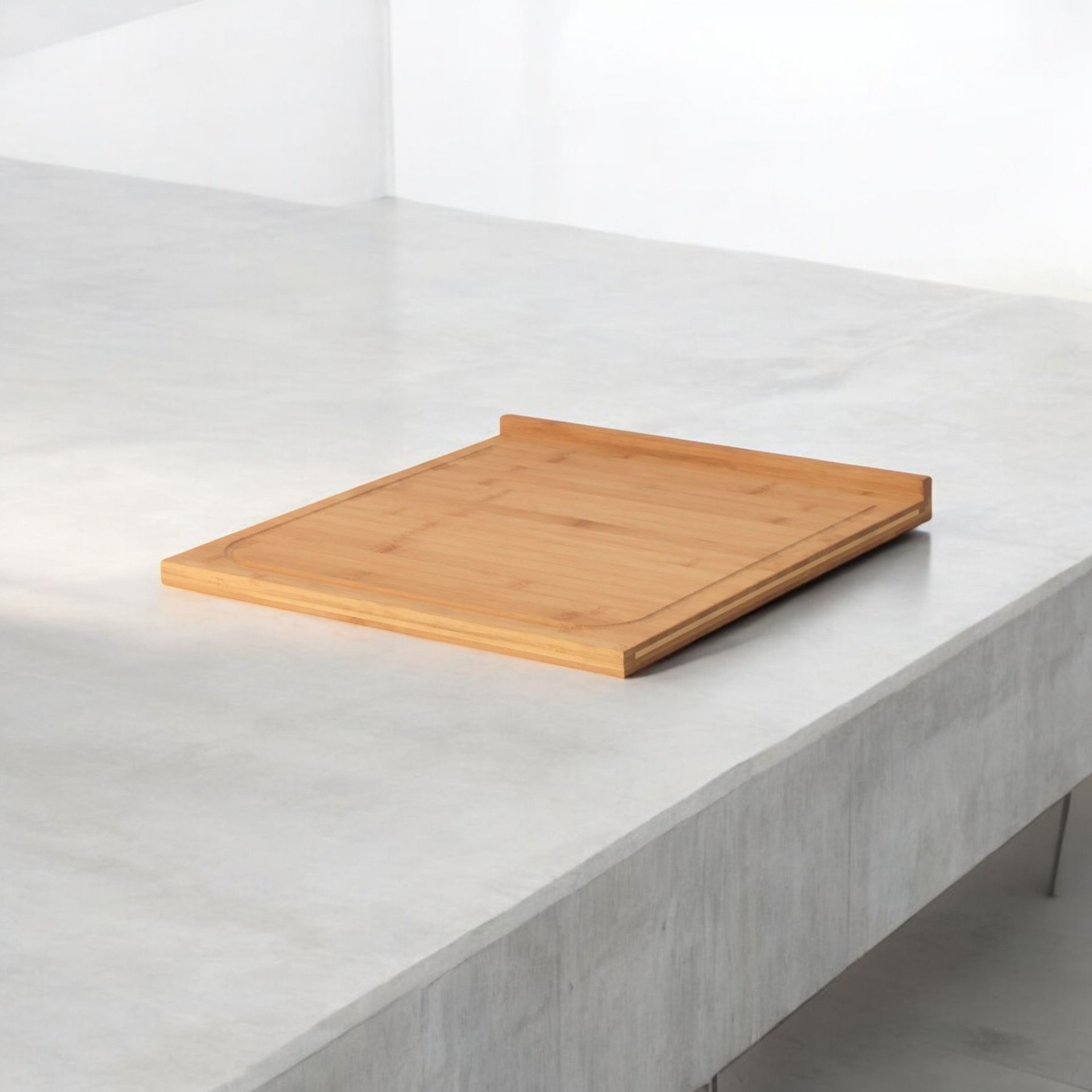 Vadi Bambu Kaydırmaz Kesme Tahtası – Doğal Ahşap Mutfak Doğrama ve Servis Tahtası Modeli