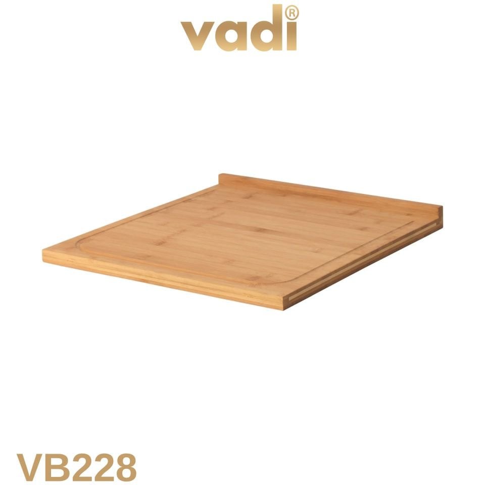 Vadi Bambu Büyük Kesme Tahtası – Kaydırmaz Doğal Ahşap Mutfak Doğrama ve Sunum Tahtası