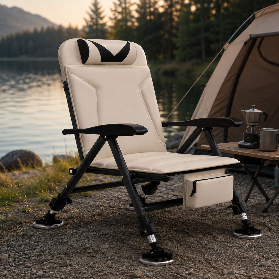 Premium Ayarlanabilir Kamp Koltuğu Katlanabilir Outdoor Balıkçı Piknik Sandalyesi