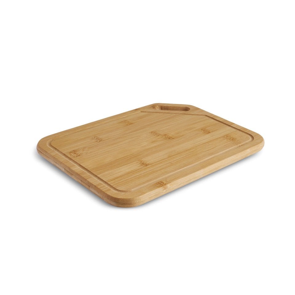 Doğal Bambu Kesme Tahtası Sıvı Kanallı Dayanıklı Antibakteriyel Mutfak Tahtası