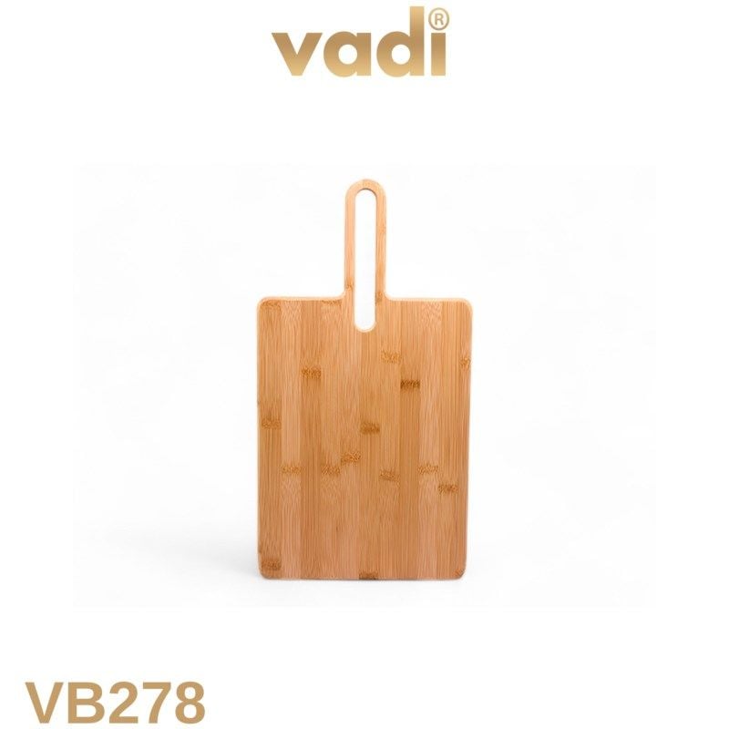 Saplı Bambu Kesme Tahtası Doğal Ahşap Dilimleme Sunum Tahtası