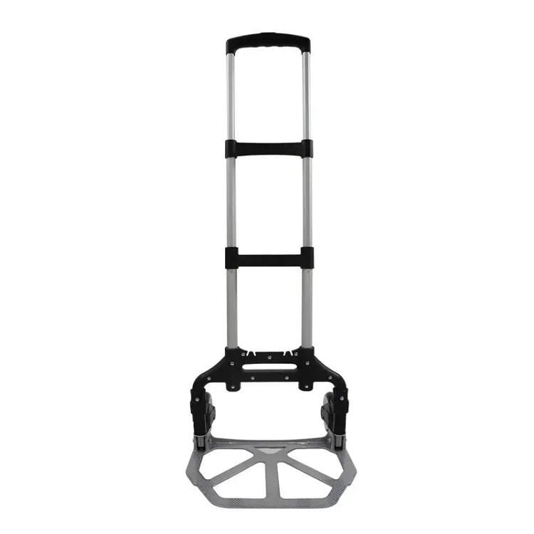 Katlanabilir Alüminyum El Arabası – Hafif ve Taşınabilir Koli Paket Yük Taşıma Arabası Siyah