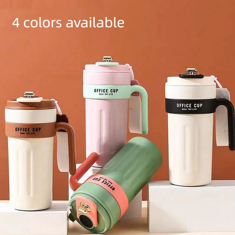 Dijital Sıcaklık Göstergeli Paslanmaz Çelik Isı Yalırımlı Termos Kupa 600 ml