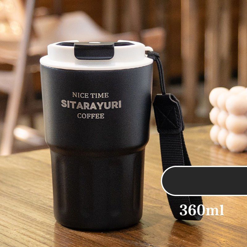 Sırdırmaz Kapaklı Paslanmaz Çelik Isı Yalıtımlı Termos Ofis Kupa 360 ml