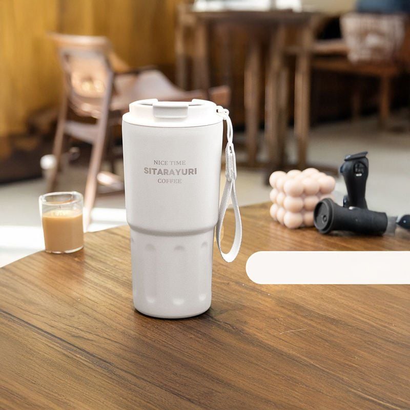 Sırdırmaz Kapaklı Paslanmaz Çelik Isı Yalırımlı Termos Ofis Kupa 600 ml