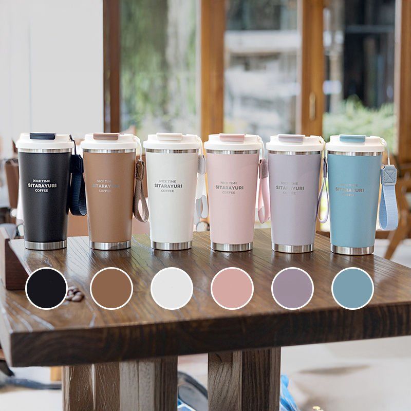 Sırdırmaz Kapaklı Paslanmaz Çelik Isı Yalırımlı Termos Ofis Kupa 580 ml