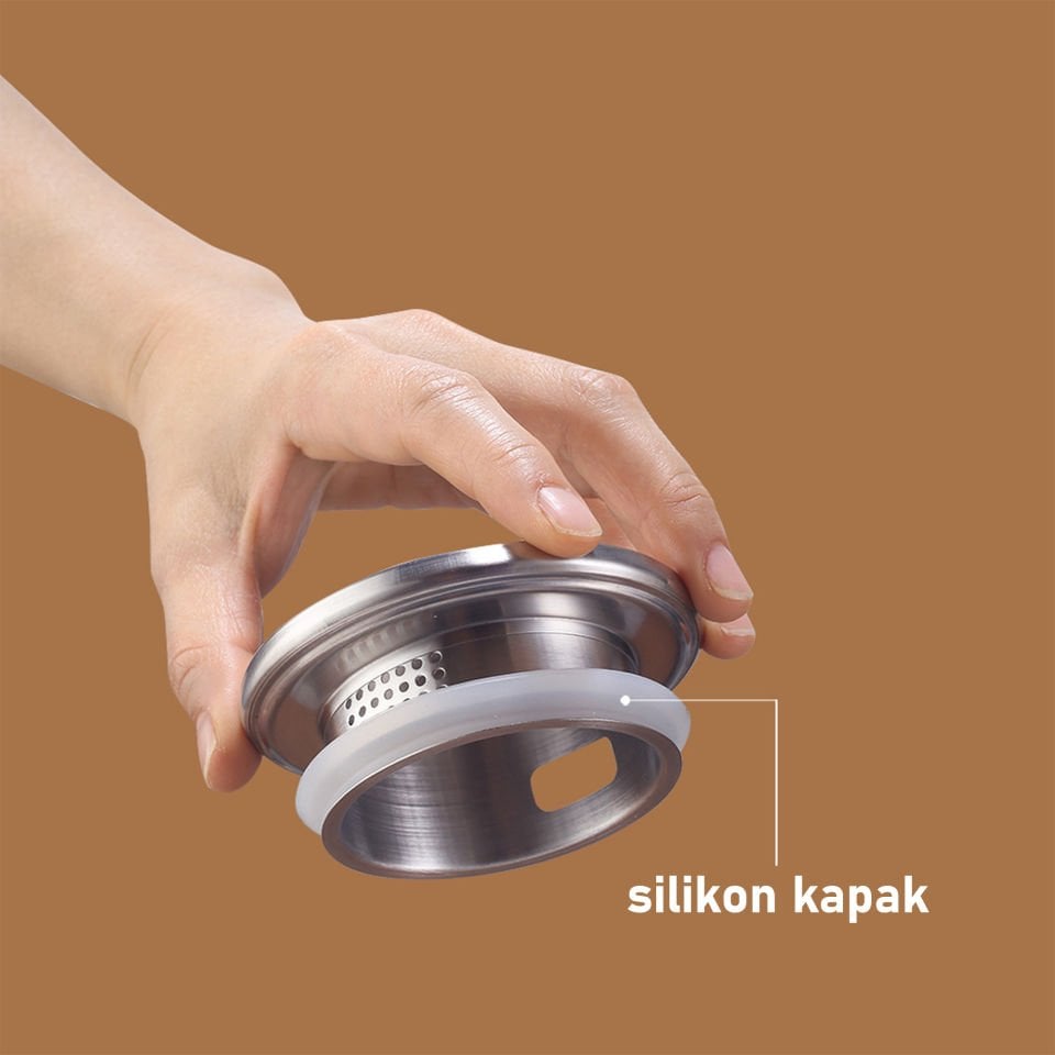 Metal Kapaklı Borosilikat Isıya Dayanıklı Cam Sürahi 1,6 Litre