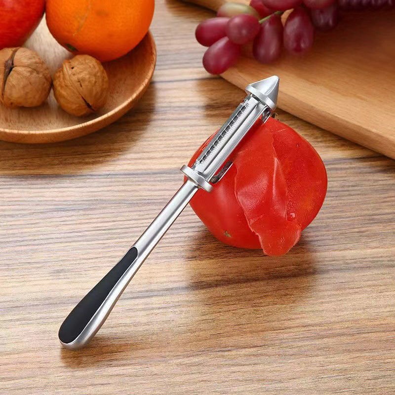 Paslanmaz Çelik Döner Başlıklı Sebze Meyve Soyucu – Ergonomik Soyacak