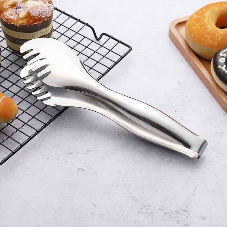 Paslanmaz Çelik Spagetti Servis Maşası – Ergonomik, Dayanıklı ve Şık Tasarım