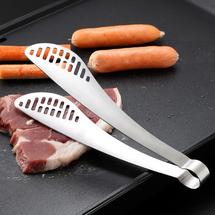 Paslanmaz Çelik Delikli Servis Maşası Makarna Salata Et Maşası