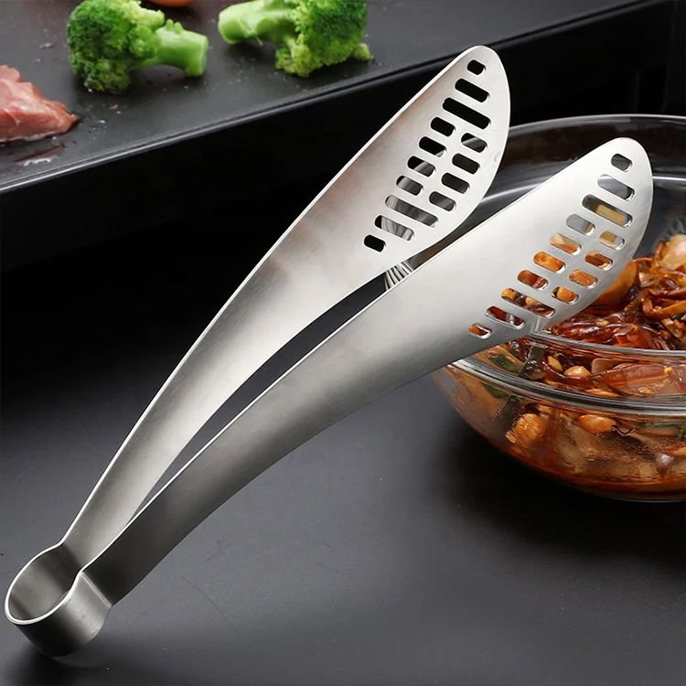 Paslanmaz Çelik Delikli Servis Maşası Makarna Salata Et Maşası