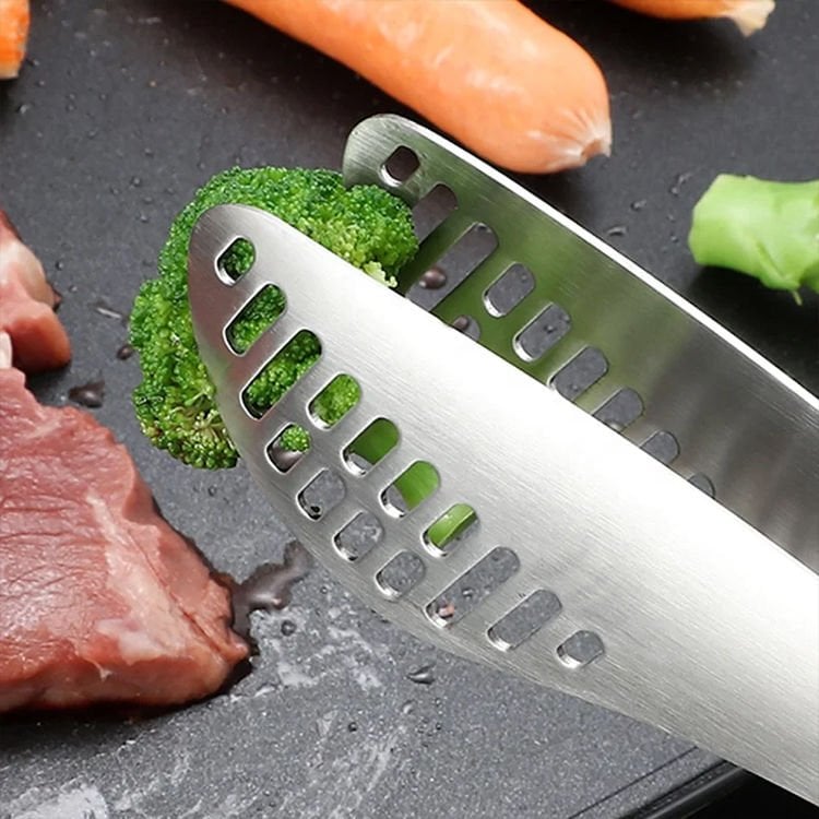 Paslanmaz Çelik Delikli Servis Maşası Makarna Salata Et Maşası