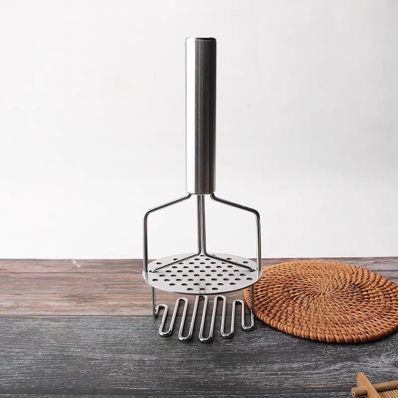 Yuvarlak Lüks Paslanmaz Çelik Patates Ezici Pratik Patates Ezici Püre Yapıcı Mama Yapıcı Aparat